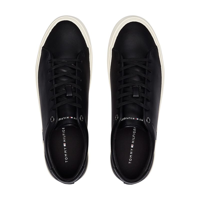 FLAG ACCENT LEATHER SNEAKER 3