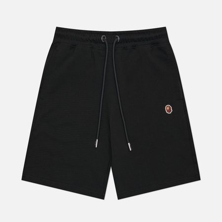 Мужские шорты A Bathing Ape One Point Regular Fit, цвет чёрный