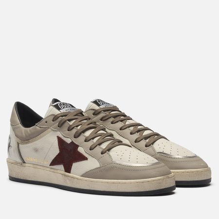 Мужские кроссовки Golden Goose Ball Star Suede Star, цвет белый