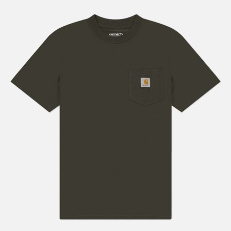 Мужская футболка Carhartt WIP Pocket Logo, цвет зелёный