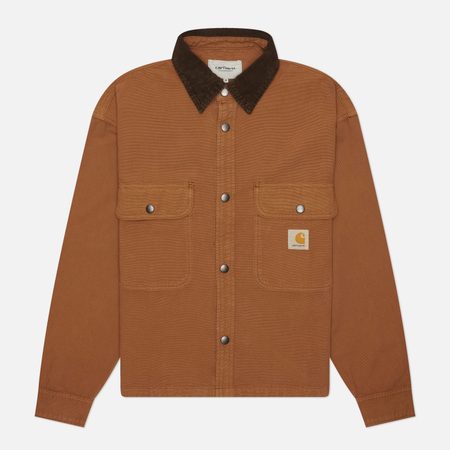 Мужская куртка ветровка Carhartt WIP Prescott, цвет коричневый