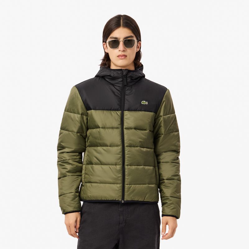 Мужская водоотталкивающая стеганая куртка-пуховик Lacoste
