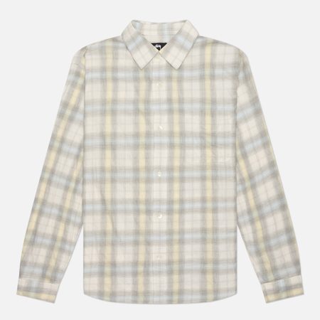 Мужская рубашка Stussy Beach Plaid, цвет бежевый