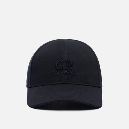 Кепка C.P. Company Gabardine Embroidered Logo Detail, цвет синий