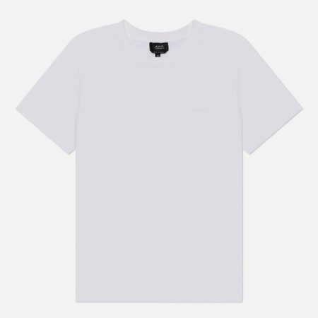 Мужская футболка A.P.C. Standard A.P.C. Brode GOTS, цвет белый