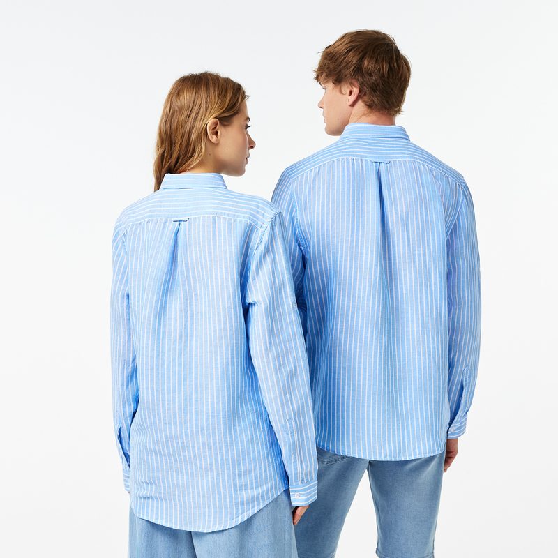 Рубашка Lacoste повседневного кроя унисекс из смеси льна 2