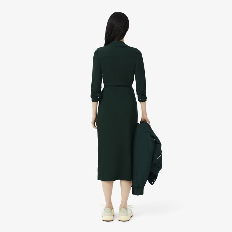 Эластичное хлопковое платье Lacoste 2