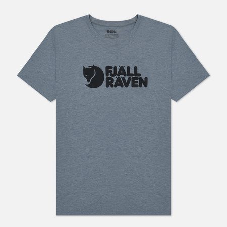 Мужская футболка Fjallraven Fjallraven Logo, цвет голубой