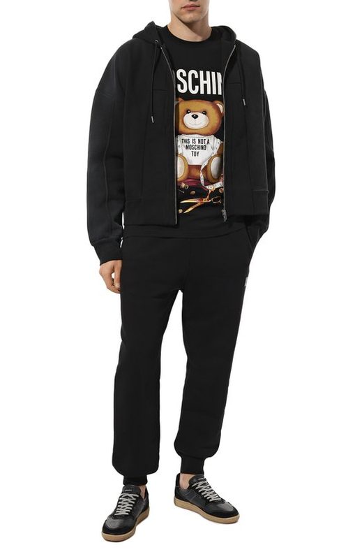 Хлопковая футболка Moschino 2