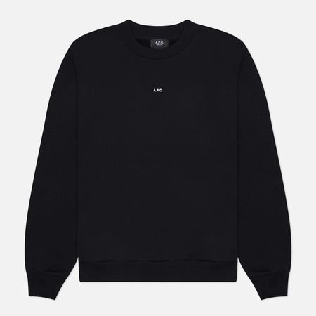 Мужская толстовка A.P.C. Boxy Micro Logo GOTS, цвет чёрный