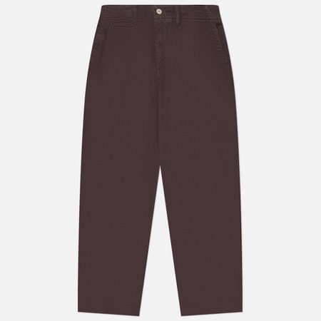 Мужские брюки Norse Projects Hengifoss High Waist Heavy Twill, цвет бордовый