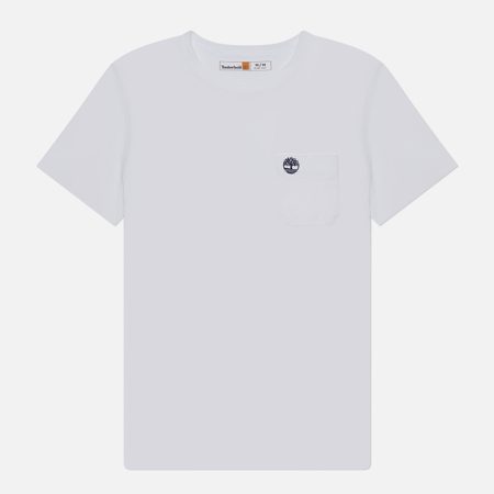Мужская футболка Timberland Dunstan River Chest Pocket, цвет белый