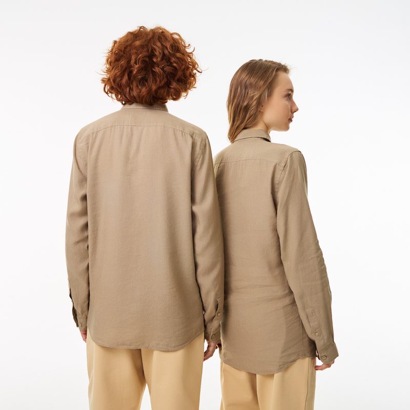 Мужская рубашка Lacoste из смеси льна 2