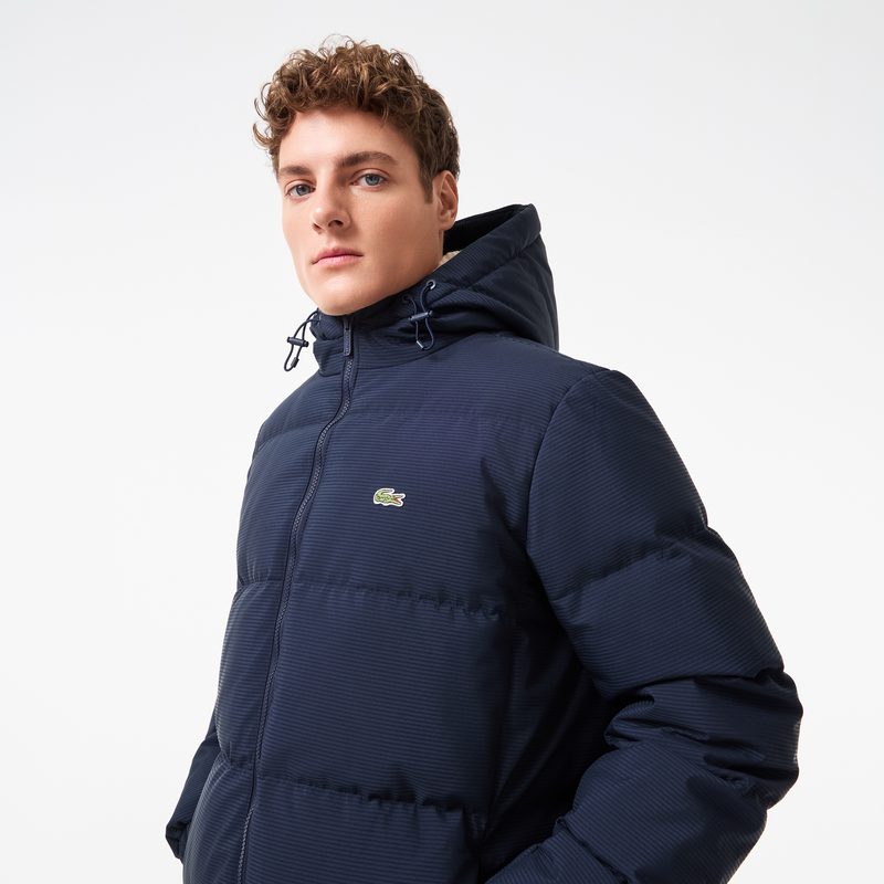 Мужская стёганая куртка Lacoste с капюшоном 3