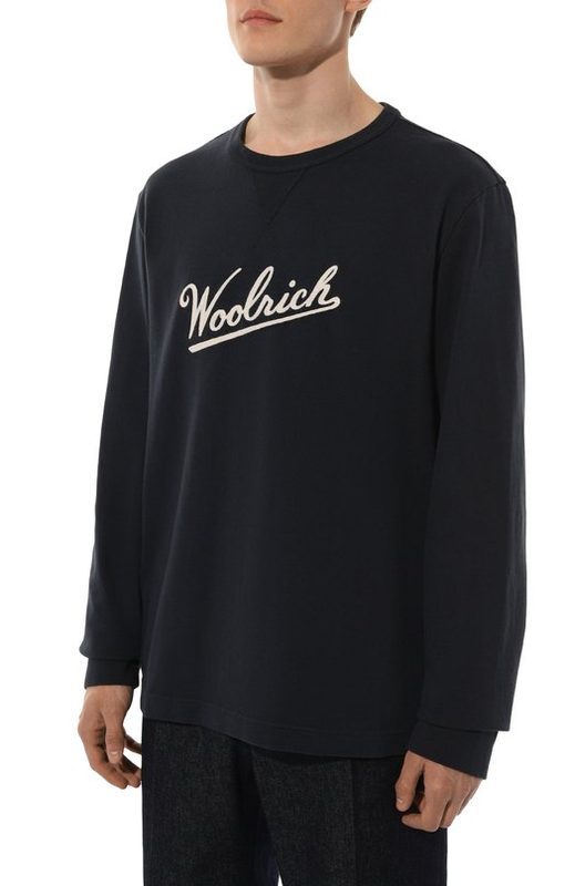 Хлопковый лонгслив Woolrich 3