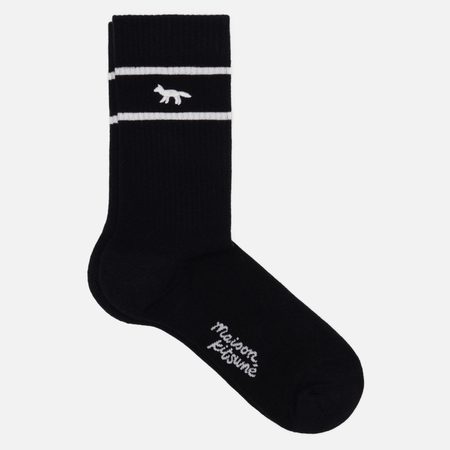 Носки Maison Kitsune Profile Fox Sporty, цвет чёрный