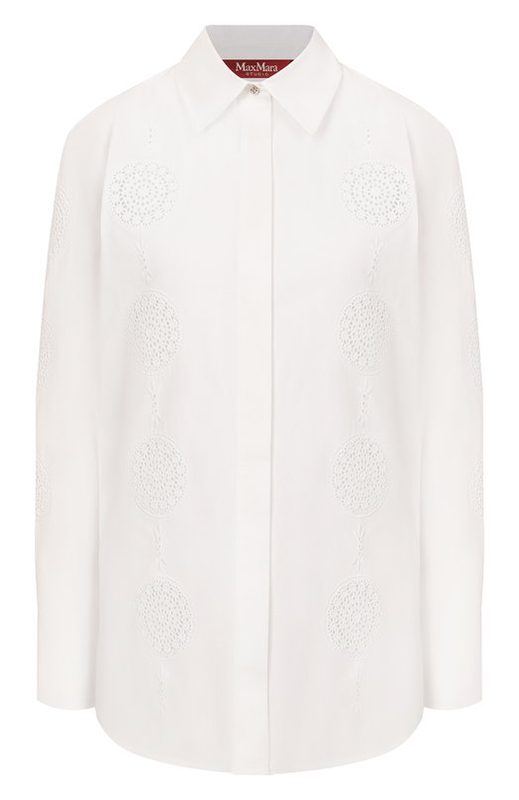 Хлопковая рубашка Max Mara Studio