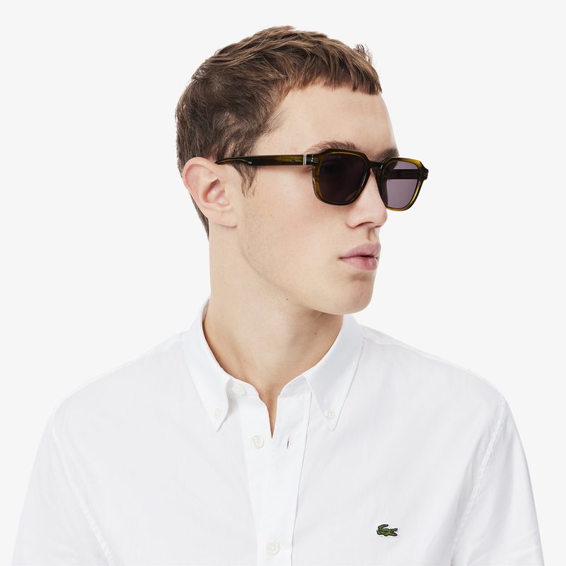 Мужская хлопковая рубашка Lacoste приталенного кроя 3