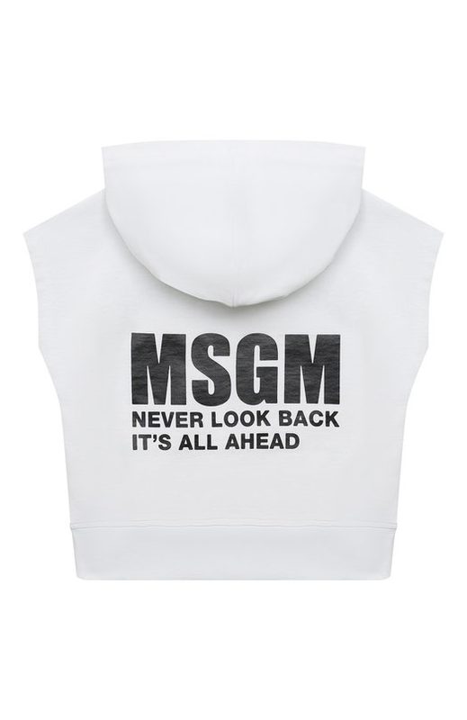 Хлопковое худи MSGM kids 2