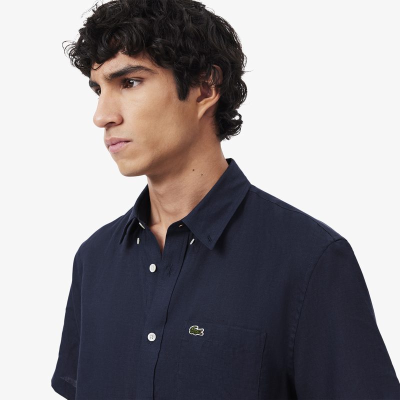 Мужская льняная рубашка Lacoste 3