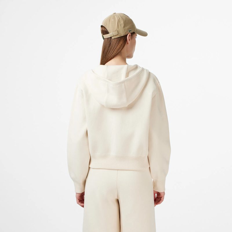 Женская толстовка Lacoste с капюшоном на молнии классического кроя 2