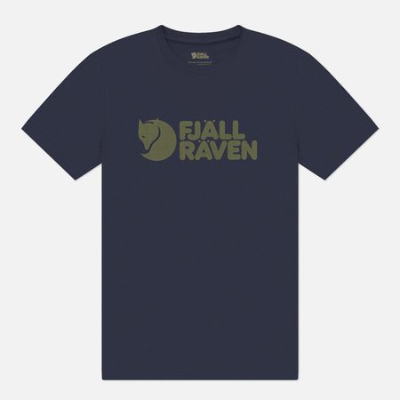 Мужская футболка Fjallraven Fjallraven Logo, цвет синий