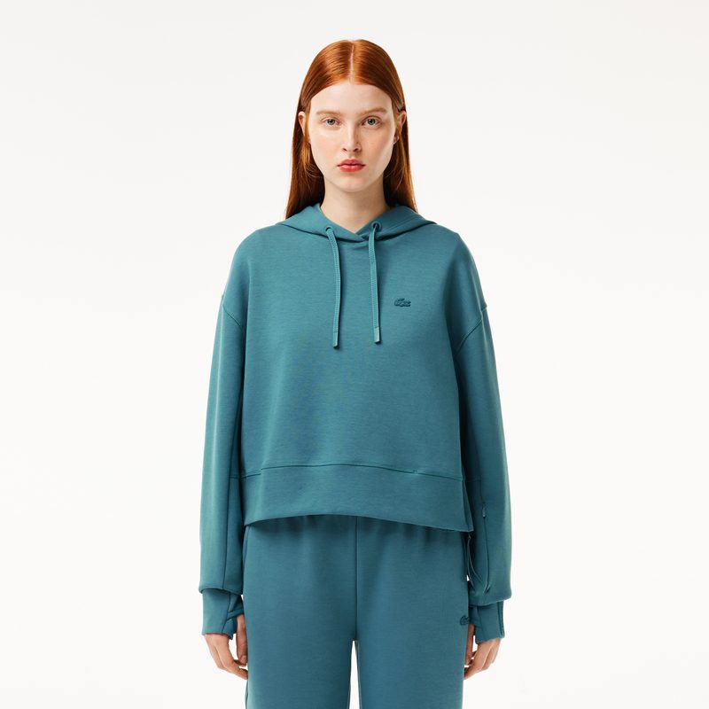 Женская толстовка Lacoste Core Active свободного кроя с капюшоном