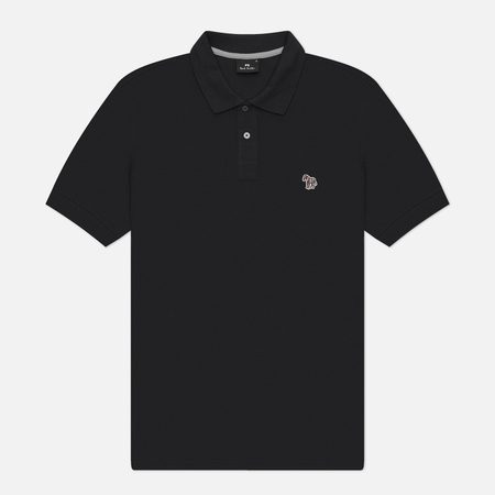 Мужское поло Paul Smith Zebra Logo Regular, цвет чёрный