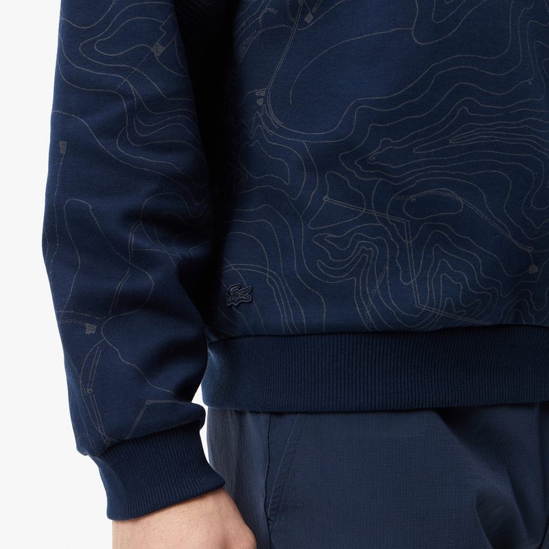 Мужской хлопковый свитшот Lacoste оверсайз 4