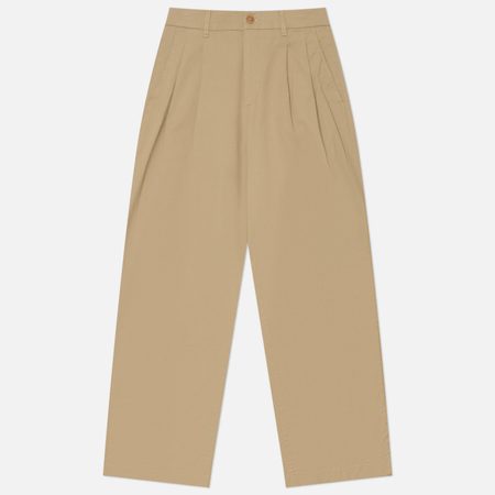 Мужские брюки Norse Projects Hestur Relaxed Twill Pleated, цвет бежевый