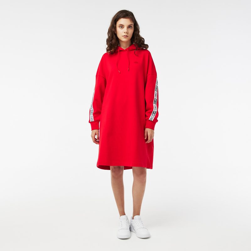 Хлопковое платье Lacoste свободного кроя