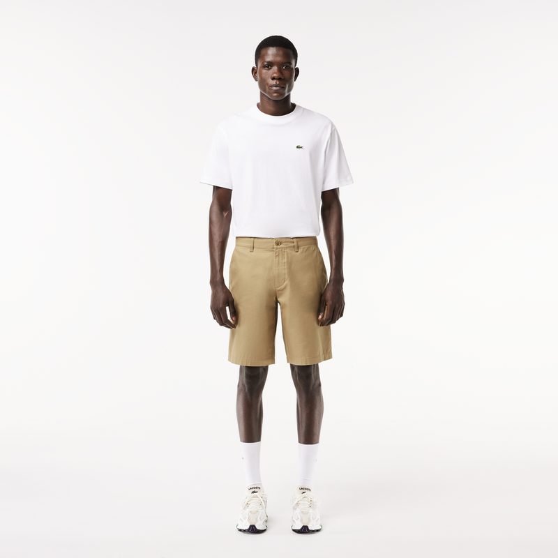 Мужские хлопковые шорты Lacoste прямого кроя