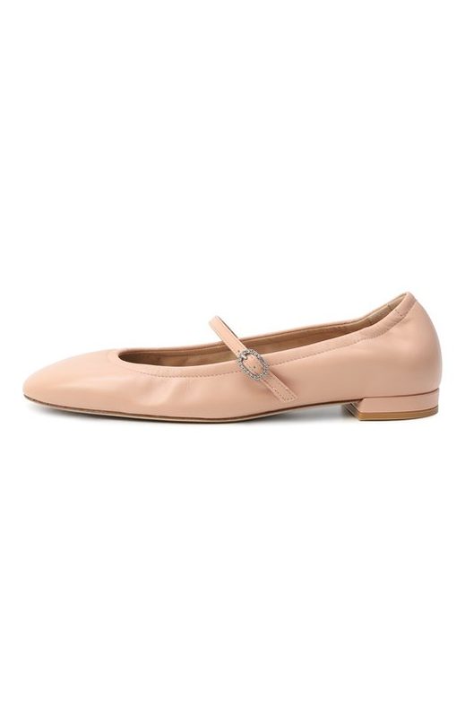 Кожаные балетки Claris Stuart Weitzman 2