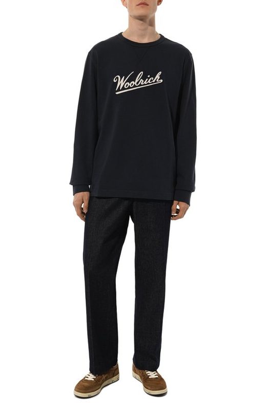 Хлопковый лонгслив Woolrich 2