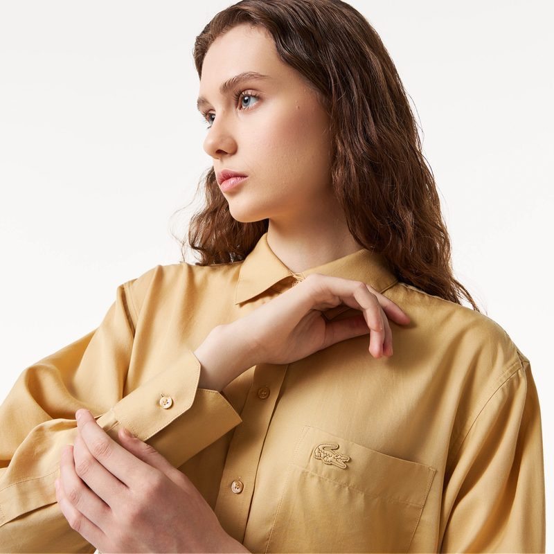 Женская рубашка Lacoste с нагрудным карманом 5