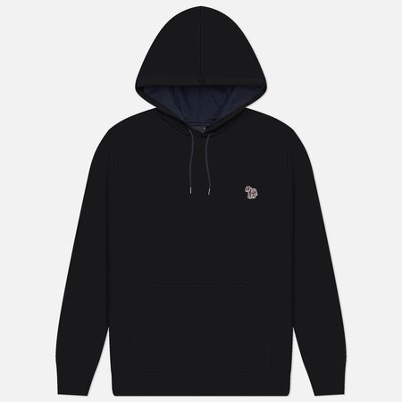Мужская толстовка Paul Smith Zebra Logo Regular Hoodie, цвет чёрный