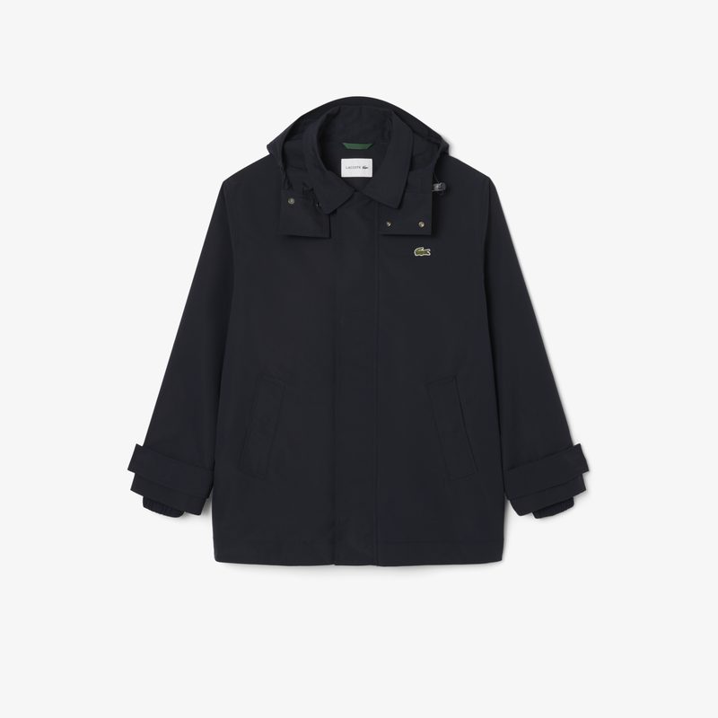 Мужская водоотталкивающая парка Lacoste средней длины с капюшоном 4