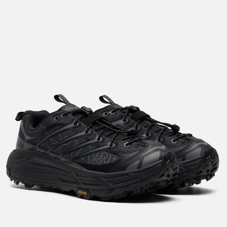 Мужские кроссовки Hoka One One Mafate Three2 Wordmark, цвет чёрный