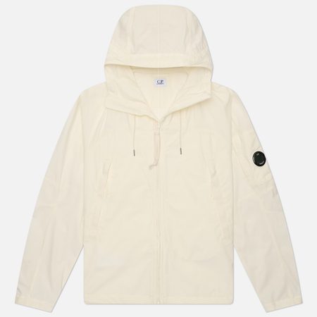 Мужская куртка ветровка C.P. Company Pro-Tek Hooded Lens, цвет белый