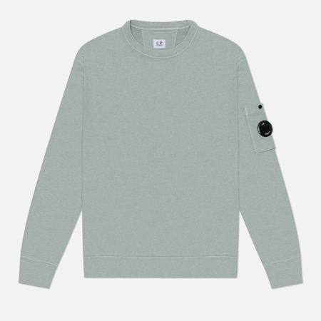 Мужская толстовка C.P. Company Malfile Fleece Lens Crewneck, цвет голубой