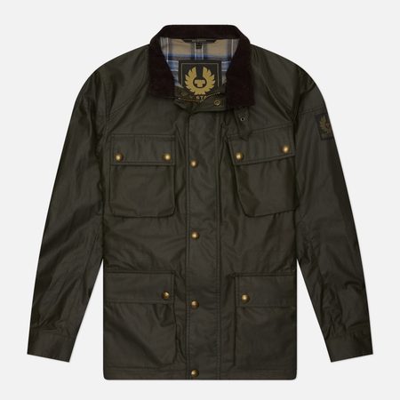 Мужская демисезонная куртка Belstaff Fieldmaster Icon, цвет оливковый