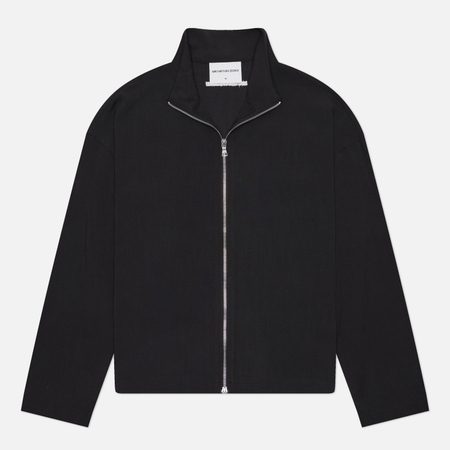 Мужская куртка ветровка MKI MIYUKI ZOKU Drape Slub Track, цвет чёрный