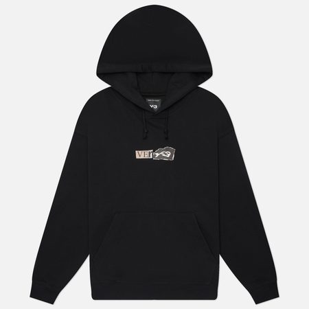 Мужская толстовка Y-3 Brushed Terry GFX Hoodie, цвет чёрный
