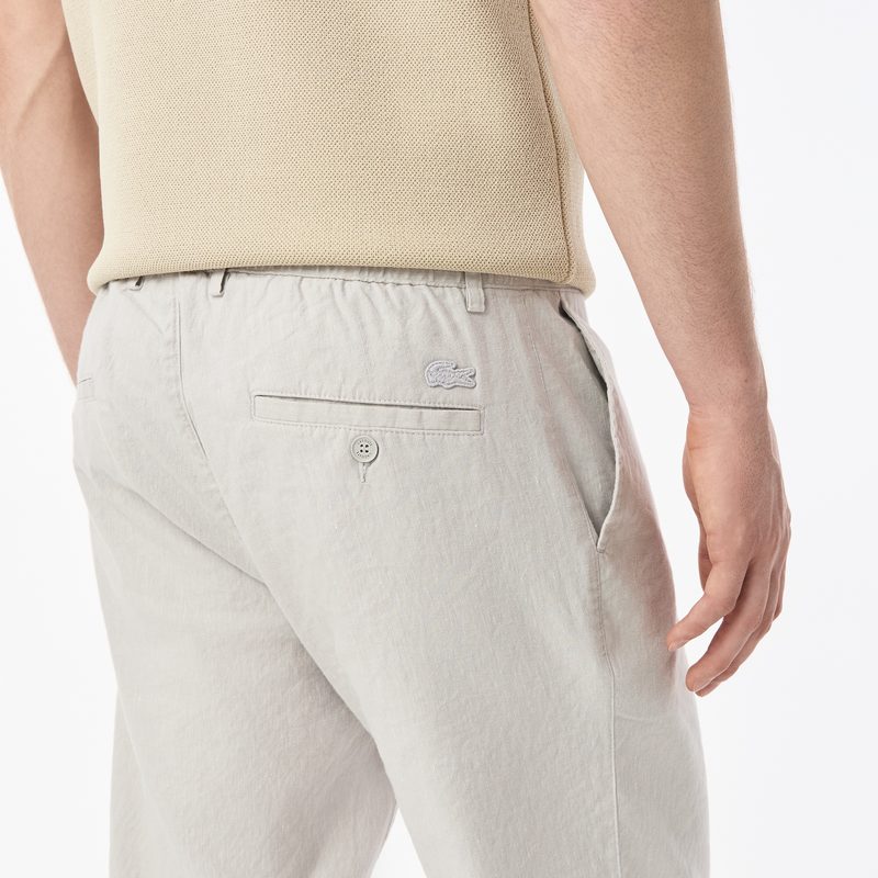 Мужские брюки Lacoste из льна и эластичного хлопка 5