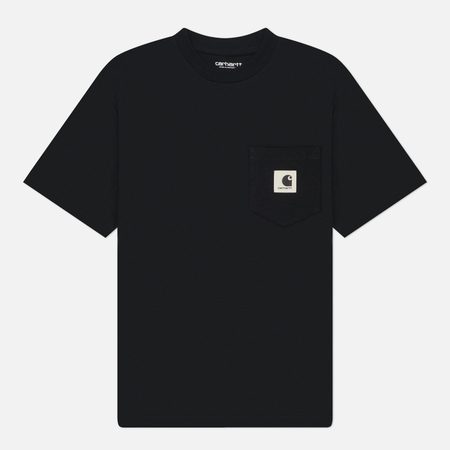 Женская футболка Carhartt WIP W' Pocket, цвет чёрный