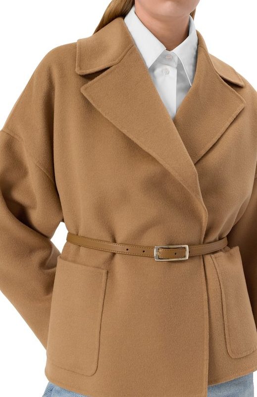 Полупальто из шерсти и кашемира Max Mara Studio 5