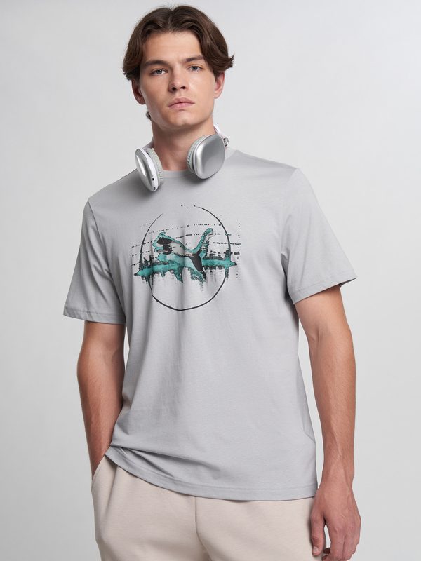 Футболка мужская PUMA Graphics Digital, Серый