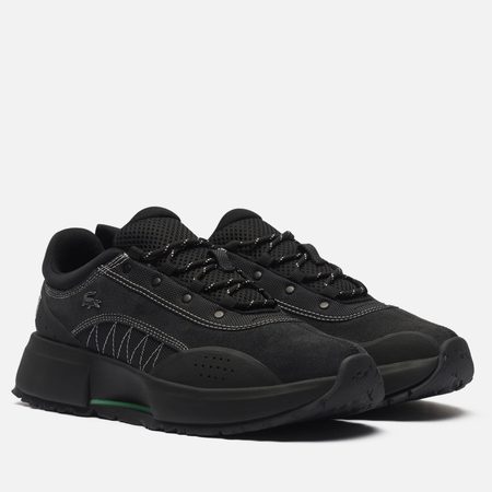 Мужские кроссовки Lacoste Laced Guard Suede, цвет чёрный