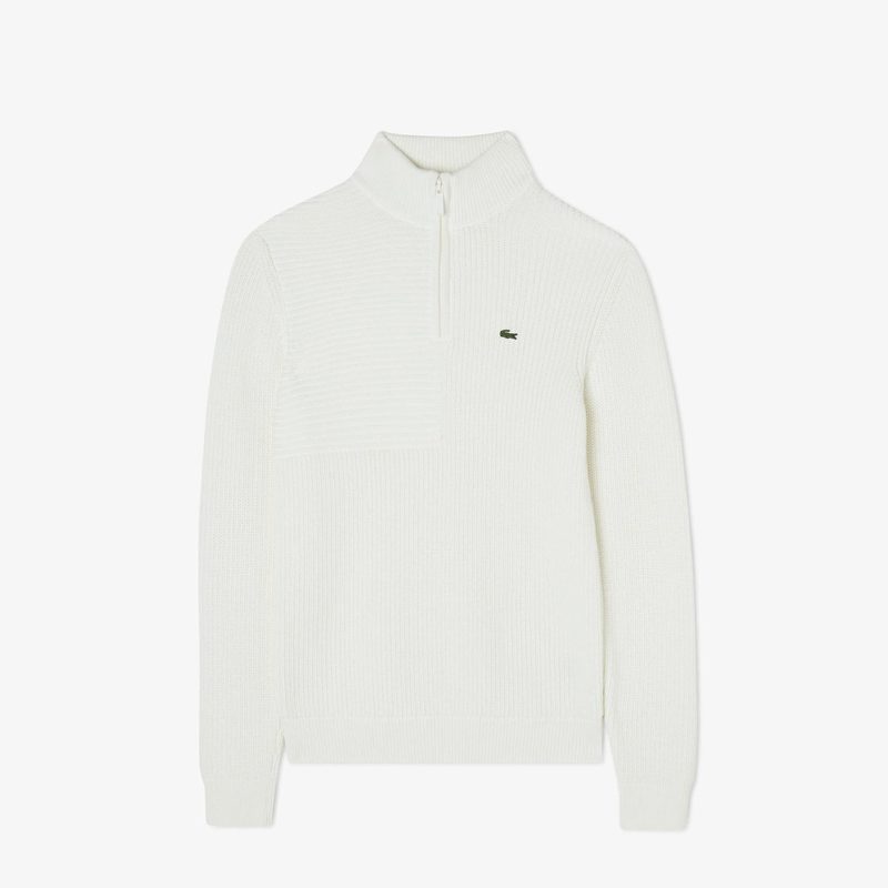 Мужской хлопковый свитер Lacoste на молнии 4