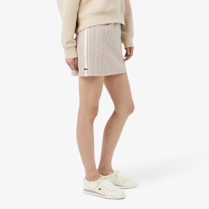 Жаккардовая юбка Lacoste с монограммой 3